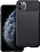 Mbrojtëse telefoni Carbon Premium për iPhone 11 Pro Max, TPU i butë, me teksturë karboni, e zezë