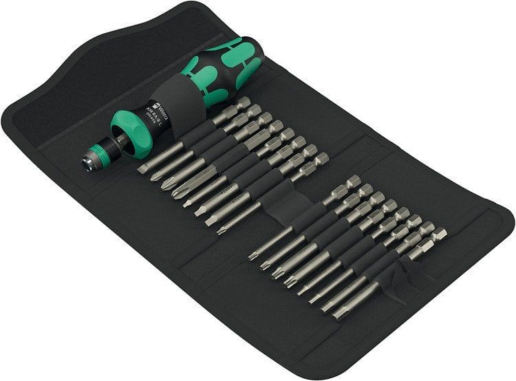 Set kaçavidash Wera Kraftform Compact 60 RA R Imperial 1, mekanizëm ratchet, me bitë të ndërrueshëm