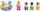 Set loje Playmobil Junior Number Merry Go Round 71701, 5 pjesë, për mosha 1–4 vjeç, shumëngjyrësh