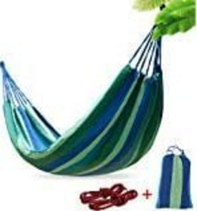 Luhatëse Oase Hammock, 200x110cm, e kaltër/gjelbër
