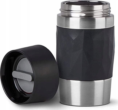 Gotë termike Emsa Travel Mug Compact N21601, 0.3L, inoks, gri