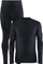 Термо сет Craft Core Dry Fuseknit Baselayer за мажи, со долги ракави, црн