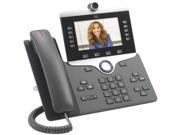 Telefon IP Cisco 8845 CP-8845-K9, ekran me ngjyra, kamerë video, gri e errët