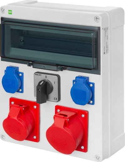 Kuti elektrike RS 8 mod, IP44, 32A, gri