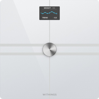 Бањарска вага Withings Body Comp, интелигентна, Wi‑Fi Bluetooth, бела
