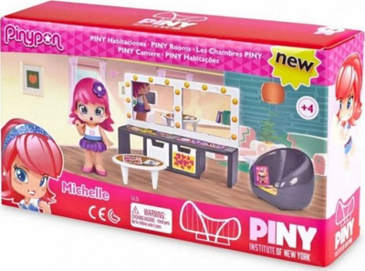 Set lojrash Pinypon Dhoma e Michelle-s, me kukull 8 cm, me aksesorë, shumëngjyrësh