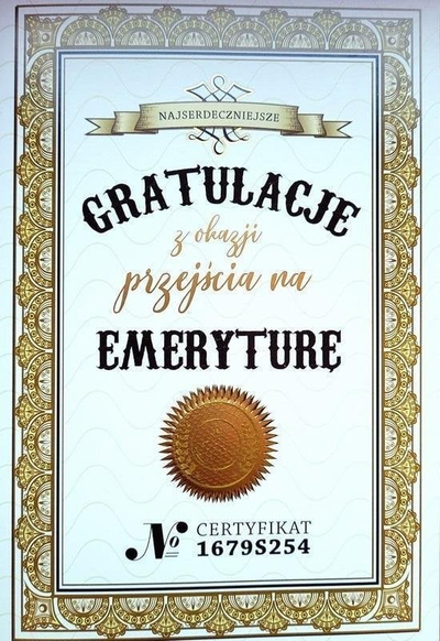 Kartolinë urimi Yeku Retirement Card, e palosme, me zarf, shumëngjyrëshe