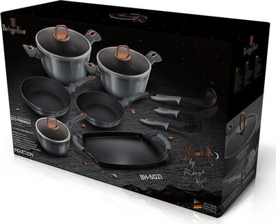 Set tenxhere, tiganë dhe aksesorë Berlinger Haus Moonlight Edition, 12 pjesë