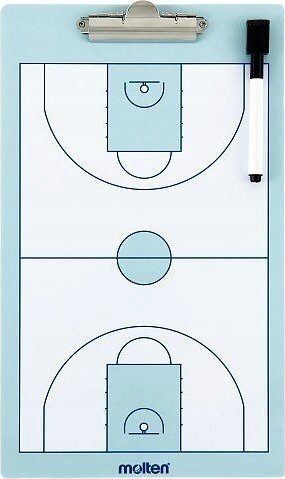 Tabelë taktike basketbolli Molten SB0020, 24x40cm, me marker, e bardhë