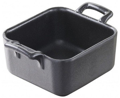 Pjatë katrore miniaturë Revol Belle Cuisine, 7 cm, e zezë