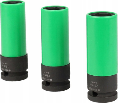 Set çelësash goditës Bosch PRO Impact 1/2", 3 copa, i zi