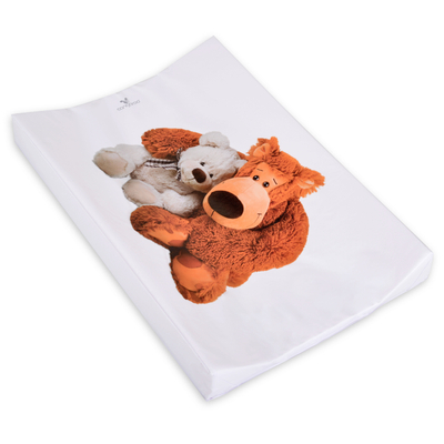 Shtrojë ndërrimi Cangaroo Plush bears, 44x67cm, e bardhë