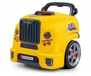Lodër motorri Milly Mally N-gine, me vida, me drita edhe zë, e verdhë