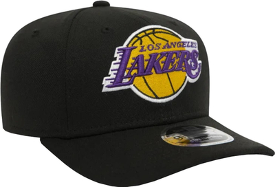 Kapelë New Era 9FIFTY Los Angeles Lakers, Stretch Snap, për meshkuj, e zezë