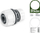 Adapter uji Bradas Hose Connector WHITE LINE, 1/2'' në 3/4'', PVC, i bardhë