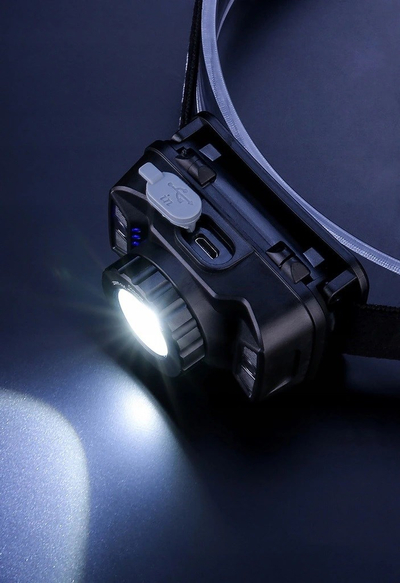 Dritë koke Libox LB0106, 260 lumens, bateri 1800mAh, e zezë