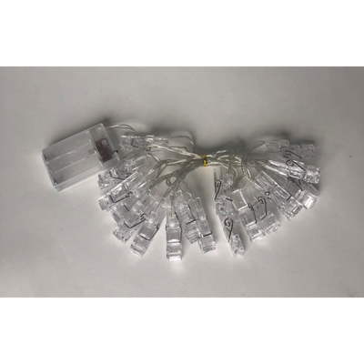 Dritë dekorative Focus Photoclips, LED, 3m me 20 klipsa, transparente