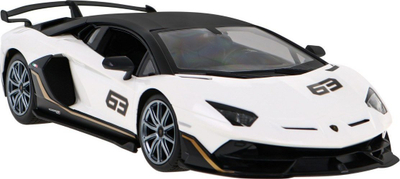 Makinë me telekomandë Rastar Lamborghini Aventador SVJ, shkallë 1:14, LED, e bardhë