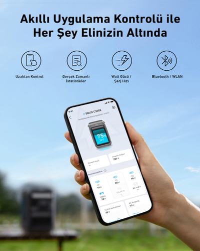 Stacion portativ energjie Anker SOLIX C300X, bateri LiFePO4, shumë porta AC USB, i zi