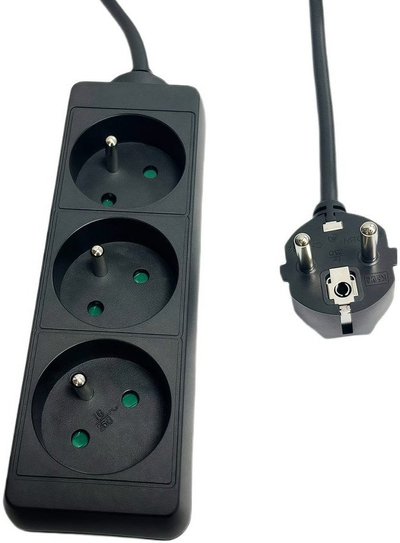Shirit elektrik Microconnect, 3 dalje, tip francez, i bardhë