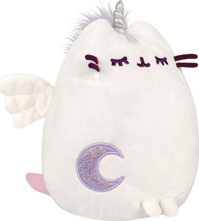 Lodër plushe Pusheen Super Pusheenicorn, 24cm, njëbrirësh, e bardhë