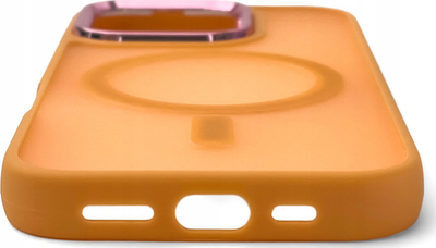 Kutia mbrojtëse Fashion Case për iPhone 16 Pro, MagSafe, portokalli
