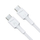 Kabllo karikimi Green Cell PowerStream USB C në USB C, 1.2 m, 60W PD, e bardhë