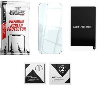 Xham mbrojtës GrizzGlass HybridGlass për Realme GT8, oleofobik, transparent