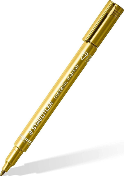 Marker permanent Staedtler 8323-11, metallic ari, majë 1-2 mm