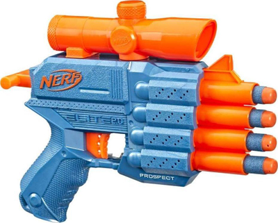 Lodër blaster Nerf Elite 2.0 Prospect QS-4, 4 tyta, 8 shigjeta, shumëngjyrëshe