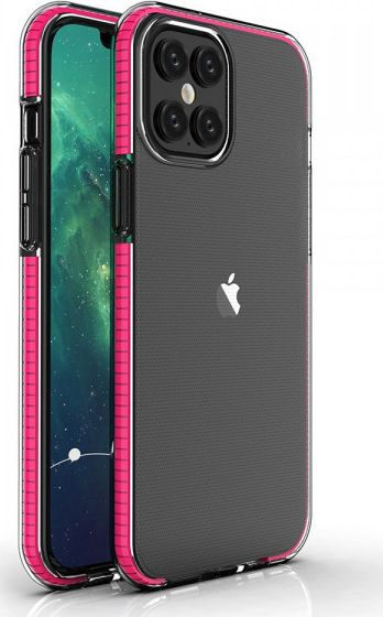 Futrollë xheli Verge për iPhone 12 Pro Max, shumë e hollë, TPU, rozë