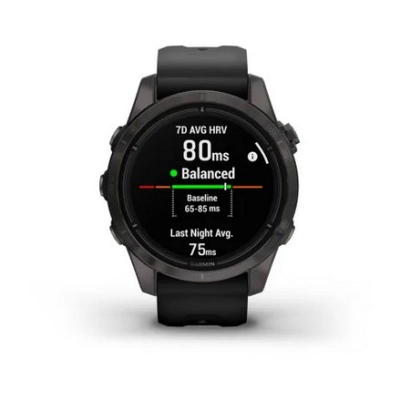 Ora sportive Garmin Epix Pro Gen 2, 42mm, Sapphire Titanium, e zezë