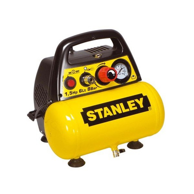 Kompresor ajri Stanley C6BB34STN039, 6L, 8 bar, i verdhë