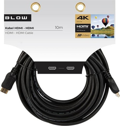Kabllo HDMI Blow Ver 1.4, 4K me Ethernet, 10m, e zezë