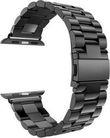 Rrip metalik Mercury për Apple Watch, 38/40/41mm, çelik inox, i zi