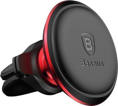 Mbajtës magnetik për makinë Baseus Magnetic Air Vent, për tu vu te grila e ajrit, me kokë që rrotullohet 360°, i zi