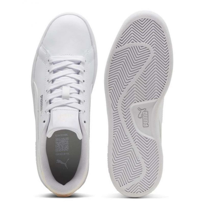 Atlete sportive Puma Smash 3.0 LW 39098719, lëkurë natyrale, SoftFoam, të bardha