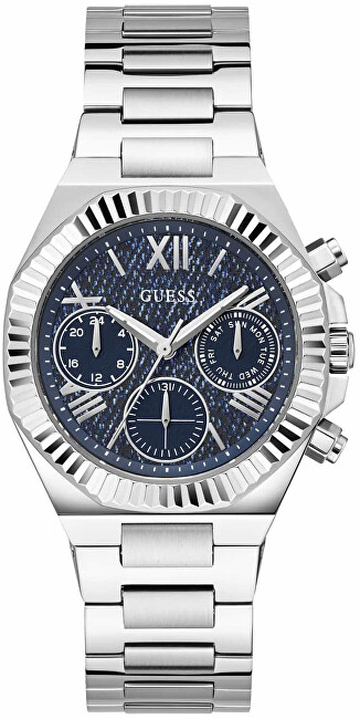 Orë goca Guess Equality GW0769L1, e argjendtë