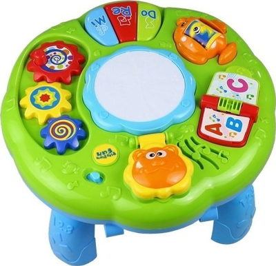 Tavolinë muzike interaktive LEAN TOYS, edukative, për kalamaj 18m+, shumëngjyrëshe