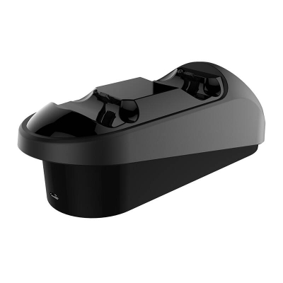Stacion karikues IPega PG-9180 për PS4, dy kontrollera, LED, i zi