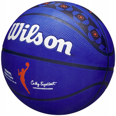 Top basketbolli Wilson WNBA Rebel Edition 2023, madhësia 6, për mrena edhe jashtë fushe, blu