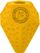 Lodër interaktive për qen Kiwi Walker Tasty Diaball Mini, 8cm, gome rezistente, portokalli