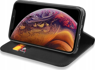 Këllëf libri Smart Case për Nokia X30, me stand, me xhep karte, i zi