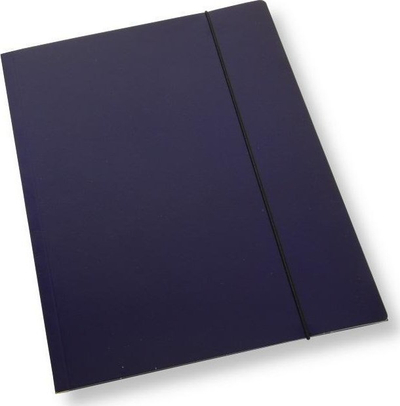 Dosje A4 me shirit elastik Esselte, 350 g/m², set me 10 copë, blu navy me shkëlqim