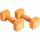 Hantelë Pure 2 Improve Neoprene Dumbbell, 4 kg, neopren, portokalli