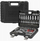 Set veglash Baumauto Tool Set Large, 108 copa, 1/4" dhe 3/8", në kuti plastike të zezë