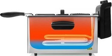 Fritezë Tristar FR-6947, 3L, 2000W, çelik inox gri me të zezë