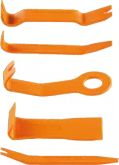 Set mjete heqëse tapicerie NEO 11-825, 5 copë, plastike, portokalli