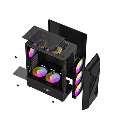 Kasë Darkflash A01, e zezë, Midi Tower