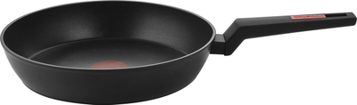 Tigan alumini MG Home Thermo 28 cm, me shtresë jo ngjitëse, me dorezë Soft Touch, i zi